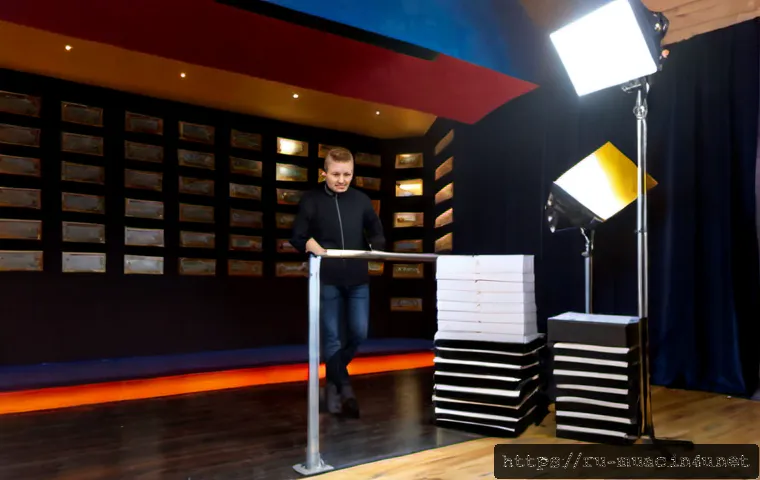 Home 17 뮤지컬 배우와 팬미팅 준비 과정 - Photorealistic behind-the-scenes fan meeting preparation in a Moscow theater rehearsal studio, a Rus...